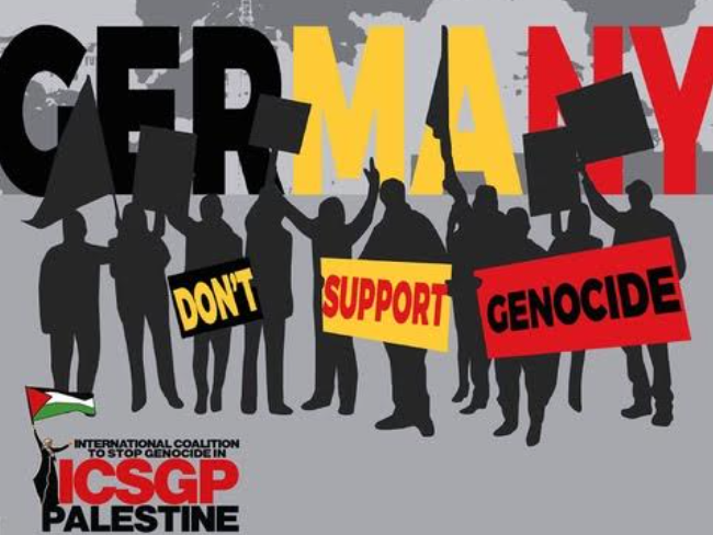 Duitsland Geen Duitse bijdrage meer aan de genocide in Gaza!