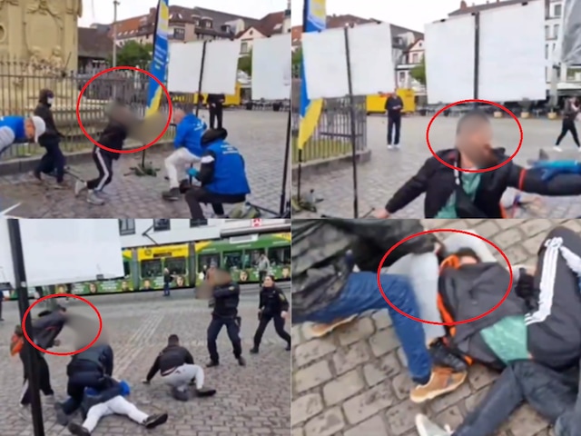 #Mannheim Duitse anti-islamactivist gewond bij mesaanval (video)